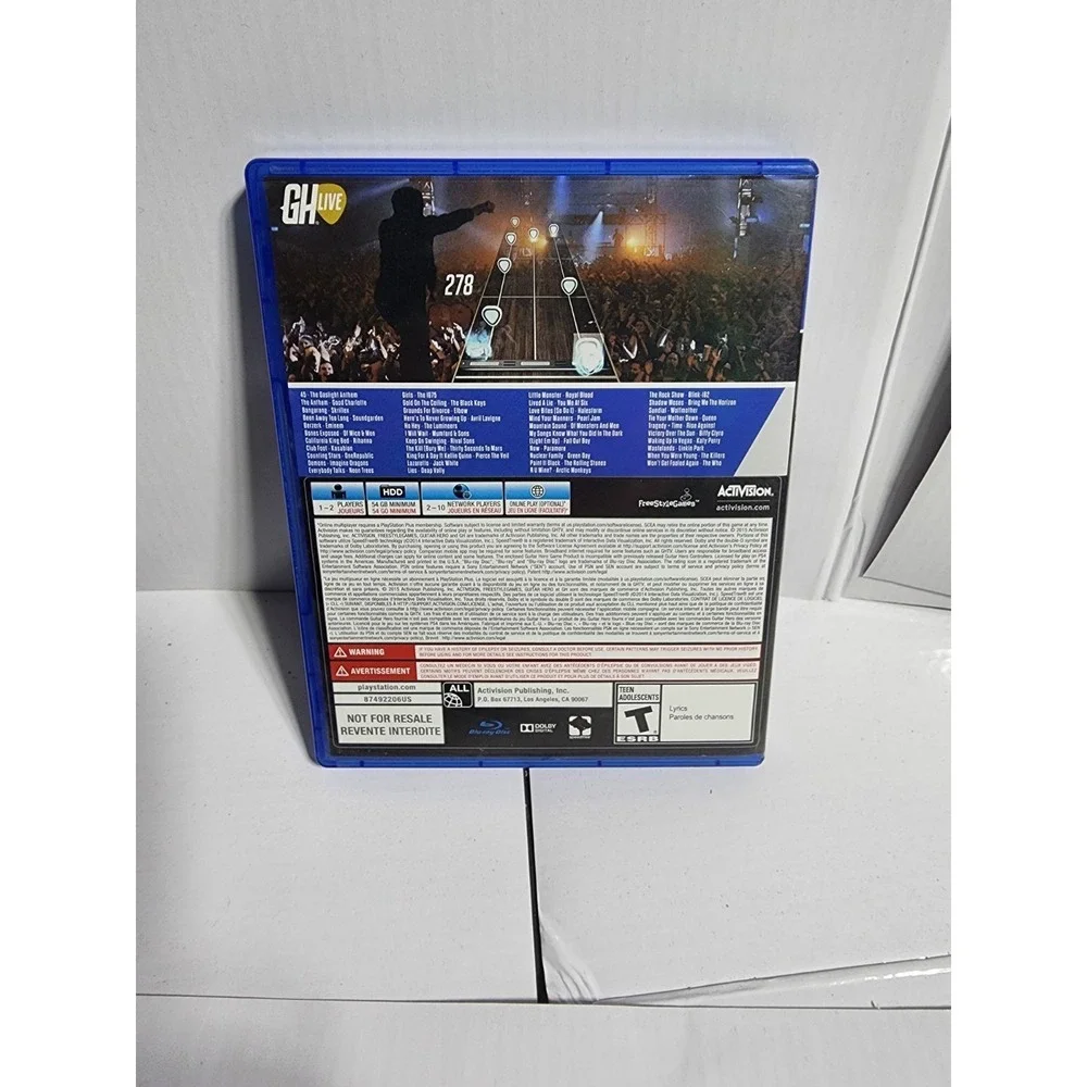 Guitar Hero Live (Sony PlayStation 4, 2015)